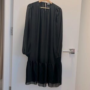 Aritzia sheer sleeves dress